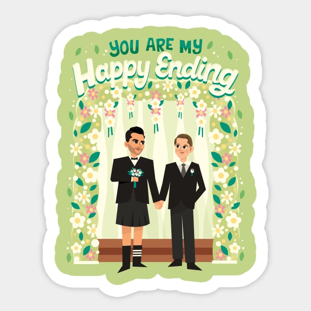 Happy Ending Sticker by risarodil